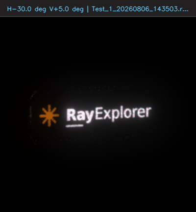 Animated spectral color sweep rendered from ray data